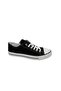 Unisex Black Lace-up Linen Shoes