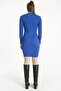 Half Neck Long Sleeve Camisole Dress - 6