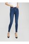Women's Blue High Waist Ankle Length Slim Leg Skinny Lycra Jeans - 4