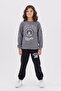 4-14 Years Old Boy Long Sleeve Waist Elastic Sweatpants Set