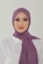 Purple Luxury Combed Cotton Shawl - Women's Hijab Jersey Hijab Lycra Shawl - 3