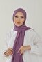Purple Luxury Combed Cotton Shawl - Women's Hijab Jersey Hijab Lycra Shawl - 4