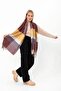 Soft Textured Fish Back Patterned Thick Shoulder Shawl - 3