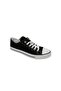 Unisex Black Lace-up Linen Shoes - 2
