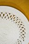 Embroidered Jute Placemat White, Single Charger Plate, Durable, Heat Sensitive, Long Lasting, - 2