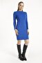Half Neck Long Sleeve Camisole Dress - 4