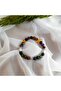 Student Bracelet, Natural Stone Student Bracelet, Student Wristband, Anyolite, Rhodonite, Obsidian