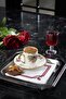 6-Piece Cocktail Napkin Alice Claret Red