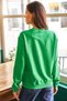 Women's Grass Green Eye Embroidered Seasonal Sweatshirt SWT-19000598 - 3