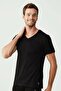 Men'S, Licensed, Uspa, Black, Cotton Short Sleeve V-Neck 2'Li Undershirt - 2
