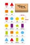 Learning Shapes And Colors Wooden Matching Cards Memory Game Intelligence Cards - 2