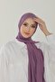 Purple Luxury Combed Cotton Shawl - Women's Hijab Jersey Hijab Lycra Shawl - 6