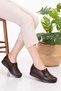 Genuine Leather Women's Bone Spur Special Shoes Elnr.5778 - Brown - 41 - 2