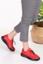 Inside and Outside Genuine Leather Faylon Sole Lightweight Sports Shoes Es.110 Red - 6