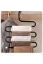 4 Pieces Black Metal 5-Layer Trousers Scarf Hanger - 2