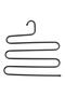 4 Pieces Black Metal 5-Layer Trousers Scarf Hanger - 4