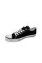 Unisex Black Lace-up Linen Shoes - 3