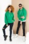 Sirius Group - Basıc Oversize Kapüşonlu Sweatshirt Kanguru Cepli