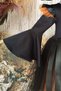 Halloween Black Leather Detailed Witch Girl Dress and Witch Hat, Girl's Halloween Dress - 4