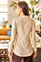 Women's Stone Jacquard Textured Woven Shirt GML-19001043 - 2