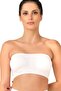 Seamless Strapless Padded Sports Bustier White New Season
