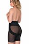 Women's Black Tulle Detailed Double Boxer Corset 2929