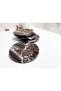 Natural Marble Coaster Set of 4 Round Red (Sour Cherry) Color Rosso Levanto - 7