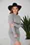 Women's Halter Neck Long Sleeve Camisole Dress - 2