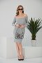 Women's Boat Neck Long Sleeve Camisole Dress