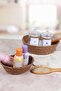 2-Piece Decorative Oval Basket - Fruit Holder, Soap Dish, Towel Holder and Bread Basket