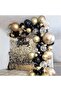 Black Gold Balloon Confetti Balloon 50 Liters - 2