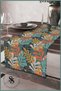 Colorful Feather Patterned Quality Italian Velvet Fabric 45x140 Cm Decorative - Gift Runner - 2