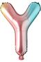 Y Letter Rainbow Foil Balloon16 Inch 36 cm
