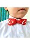 Flag Bow Tie - 23 April, 29 October Eid Show Red Crescent Star Flag Patterned Children's Bow Tie - 5