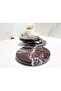 Natural Marble Coaster Set of 4 Round Red (Sour Cherry) Color Rosso Levanto - 6