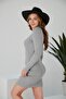 Women's Halter Neck Long Sleeve Camisole Dress - 6