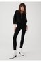 Hot Cold Jet Black Skinny Denim Pants Black High Waist Jean with Lifting Effect Lycra - 2