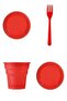 Mini Party Store Economical Red Concept Birthday Party Set for 25 People