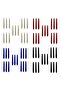 60 Pieces (20 Sets) 41 Mm Midi Dart ShaftMixed ColorWhite, Red, Blue, Black