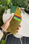 Vista - Genuine Leather Natural Minimalist Origami Foldable Yellow Men's Wallet - 4
