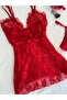 Red Paradise Nightdress Lingerie Set - 2