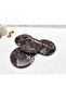 Natural Marble Coaster Set of 4 Round Red (Sour Cherry) Color Rosso Levanto - 2