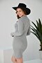 Women's Halter Neck Long Sleeve Camisole Dress - 7