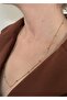 Gold Color 60 Cm Steel Bead Detailed Thin Necklace - 2