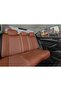 غطاء مقعد السيارة من الجلد الفاخر المتوافق مع Jeep Compas، مجموعة أمامية/خلفية من Exc Cinnamon - 2
