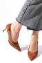 Wendy Tan Suede and Patent Leather Women's Heeled Shoes - 5