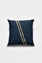 Navy Blue Decorative Throw Pillow Pillow Case Hidden Zipper Double Sided Premium Fabric 43x43cm Krl1004