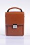 4170 100% Genuine Leather Men's Handbag Crossbody Bag Tan - 2