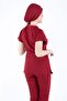 Dark Red Lycra Bonnet (for Long Hair)