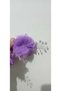 2-Piece Floral Girl's Clip Beaded White Jewelled Floral 2-Piece Handmade Sturdy Metal Hair Clip - 2